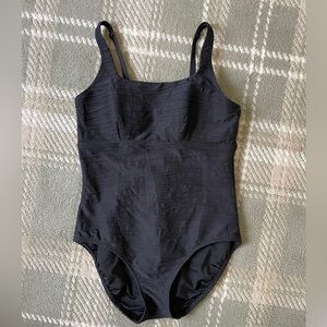 Lands End black one piece swimsuit 8